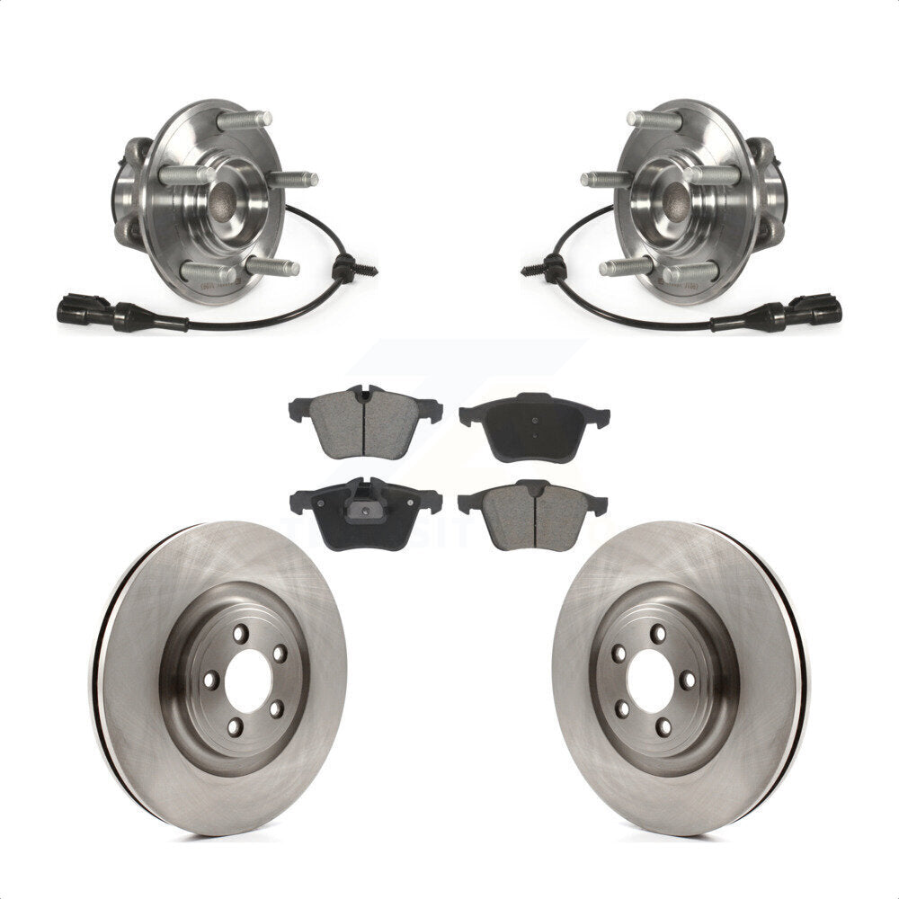 Kit de rotors et plaquettes de frein à disque, ensemble de roulements de moyeu avant, pour Jaguar XF XJ XK