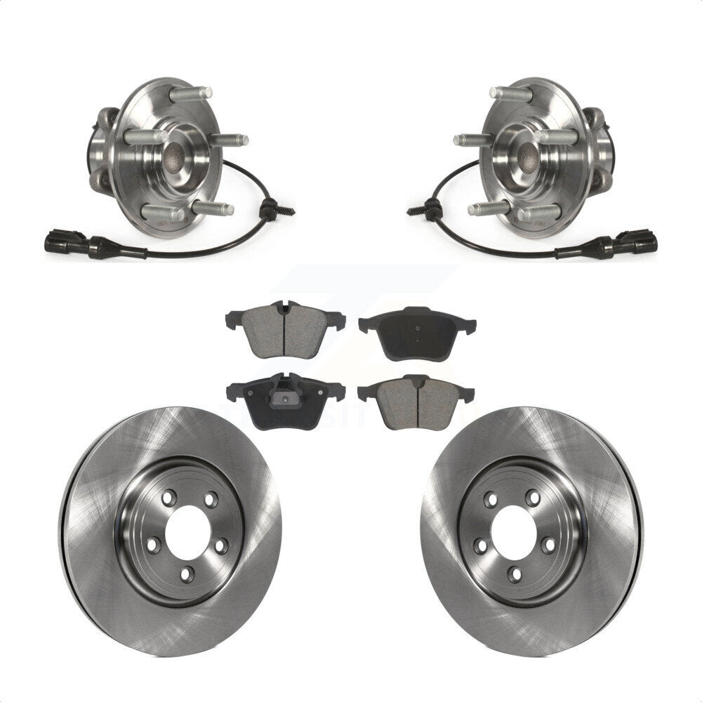 Ensemble de roulement de moyeu avant, Rotor de frein à disque et Kit de plaquettes pour Jaguar XF Premiu 2010