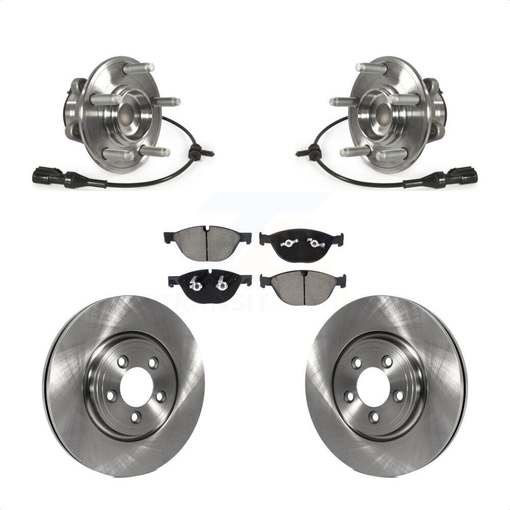 Ensemble de roulement de moyeu avant, Rotor de frein et Kit de plaquettes pour Jaguar XF Supercharge 2010