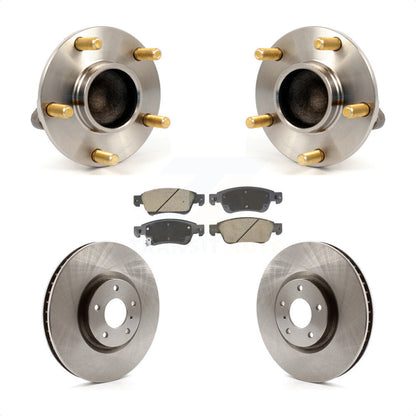 Ensemble de roulement de moyeu avant, Rotor de frein à disque et Kit de plaquettes en céramique pour INFINITI G3