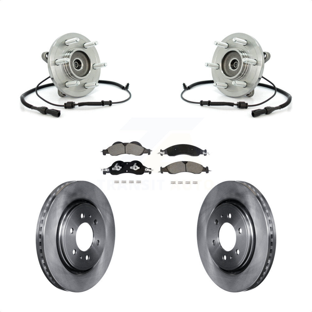 Kit de plaquettes de Rotor de frein à disque, roulement de moyeu avant, pour Ford Expedition Lincoln Navigato