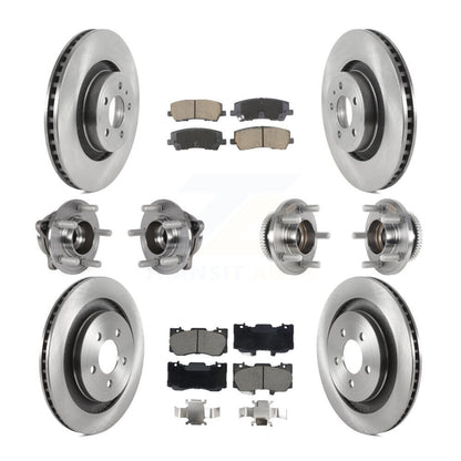 Kit de rotors et plaquettes de frein à disque, roulements de moyeu avant et arrière (10 pièces) pour Ford Mustang