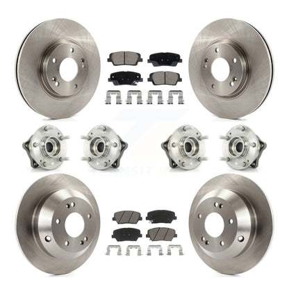 Kit de Rotor et de plaquettes de frein, roulement de moyeu avant et arrière (10 pièces), pour Hyundai Santa Fe Kia AW