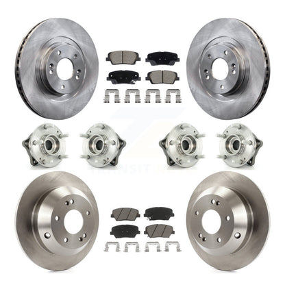 Kit de plaquettes de Rotor de frein, roulement de moyeu avant et arrière (10 pièces), pour Hyundai Santa Fe Sport Ki
