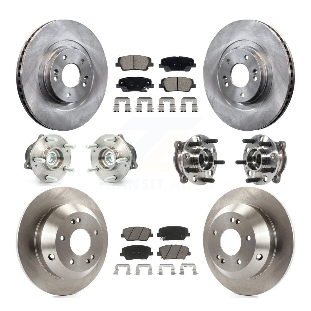 Kit de Rotor et de plaquettes de frein, roulement de moyeu avant et arrière (10 pièces), pour Hyundai Santa Fe Spor