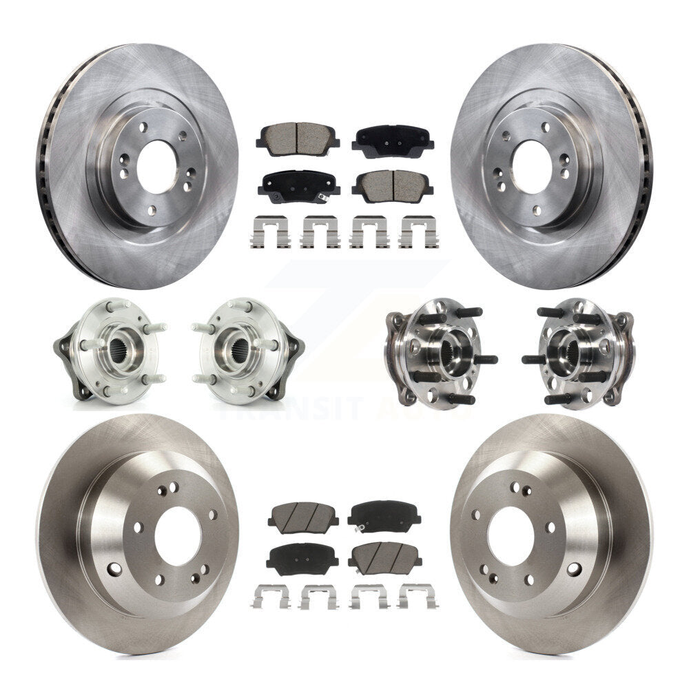Kit de Rotor et de plaquettes de frein, roulement de moyeu avant et arrière (10 pièces), pour Hyundai Santa Fe Spor