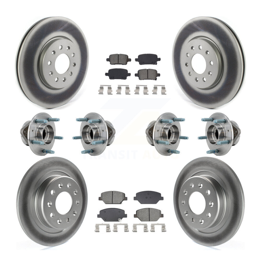 Kit de plaquettes de Rotor de frein, roulement de moyeu avant et arrière (10 pièces) pour Chevrolet Equinox GM