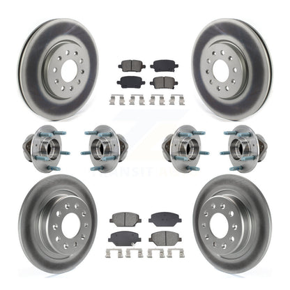 Kit de plaquettes de Rotor de frein, roulement de moyeu avant et arrière (10 pièces) pour Chevrolet Equinox GM