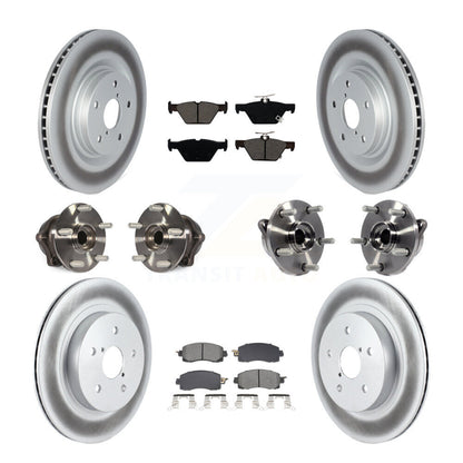 Kit de plaquettes de Rotor de frein, roulement de moyeu avant et arrière (10 pièces) pour Subaru Outback Legac