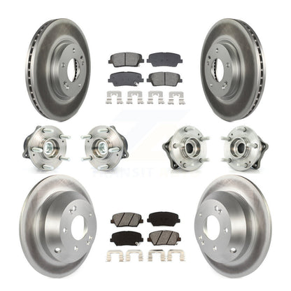 Kit de plaquettes de rotor de frein, roulement de moyeu avant et arrière (10 pièces), pour Hyundai Santa Fe Ki
