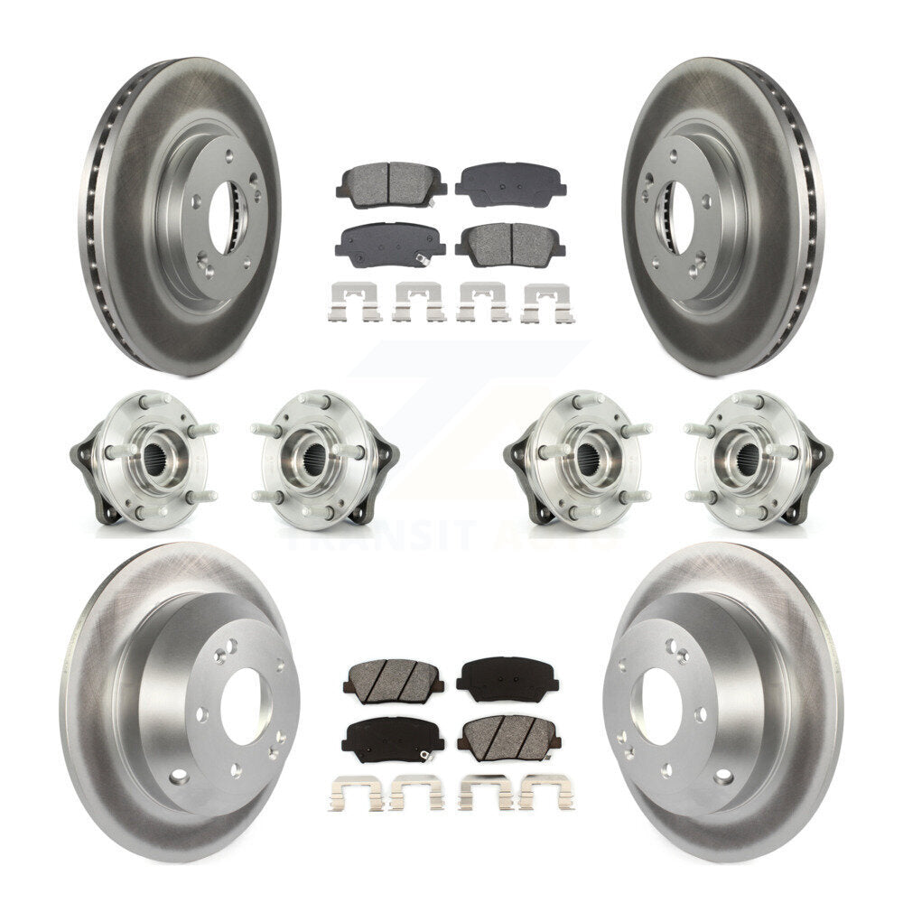 Kit de plaquettes de rotor de frein, roulement de moyeu avant et arrière (10 pièces), pour Hyundai Santa Fe Ki