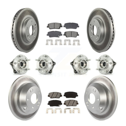 Kit de plaquettes de rotor de frein, roulement de moyeu avant et arrière (10 pièces), pour Hyundai Santa Fe Ki