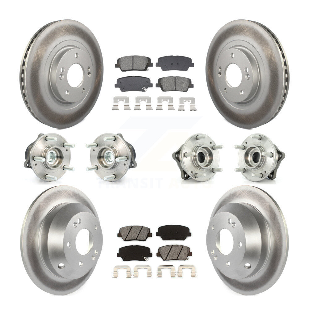 Kit de plaquettes de rotor de frein, roulement de moyeu avant et arrière (10 pièces), pour Hyundai Santa Fe Ki