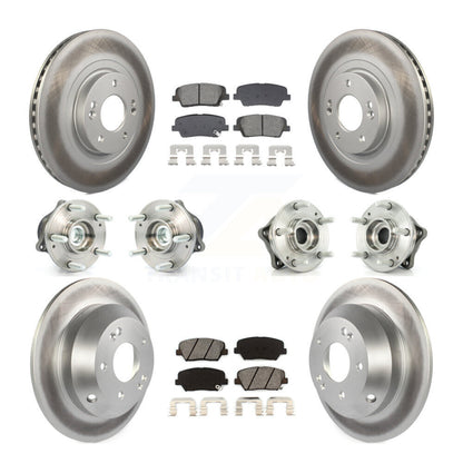 Kit de plaquettes de rotor de frein, roulement de moyeu avant et arrière (10 pièces), pour Hyundai Santa Fe Ki