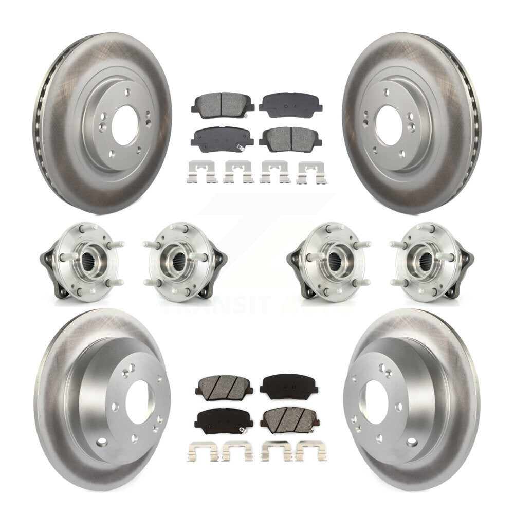 Kit de plaquettes de rotor de frein, roulement de moyeu avant et arrière (10 pièces), pour Hyundai Santa Fe Ki