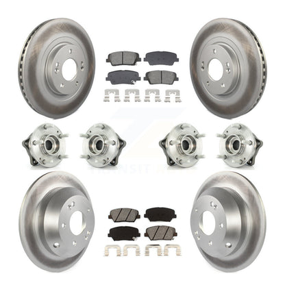 Kit de plaquettes de rotor de frein, roulement de moyeu avant et arrière (10 pièces), pour Hyundai Santa Fe Ki