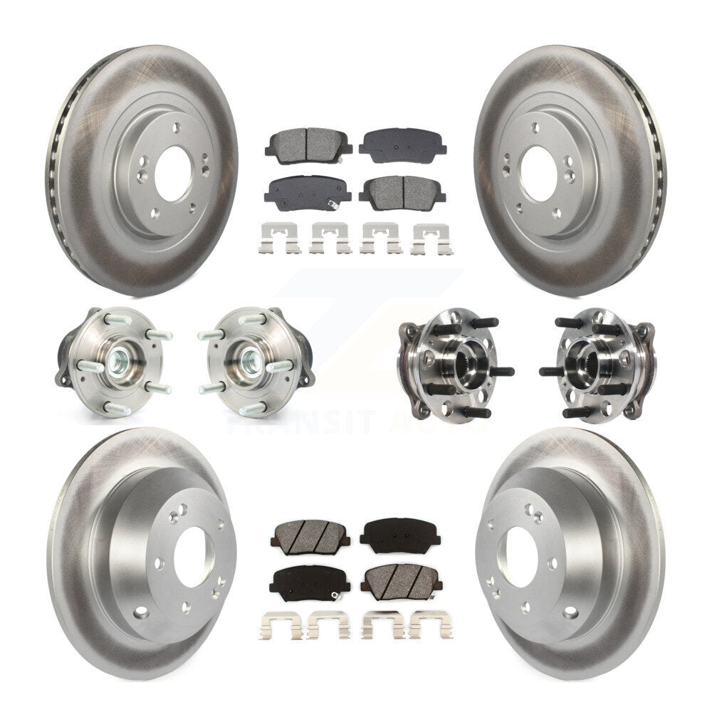 Kit de Rotor et de plaquettes de frein enduits de roulement de moyeu avant et arrière, pour Hyundai Santa Fe Spor