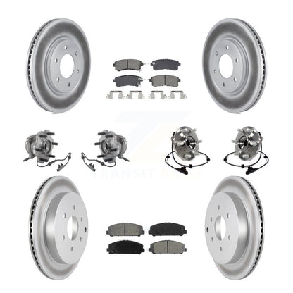 Kit de plaquettes de rotor de frein, roulement de moyeu avant et arrière (10 pièces) pour INFINITI QX80 Nissa