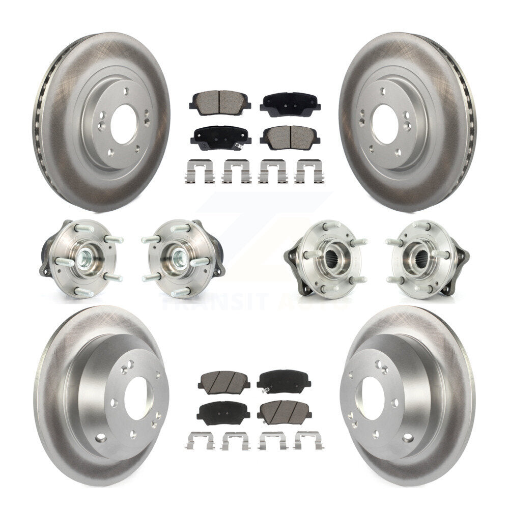Kit de plaquettes de rotor de frein, roulement de moyeu avant et arrière (10 pièces), pour Hyundai Santa Fe Ki