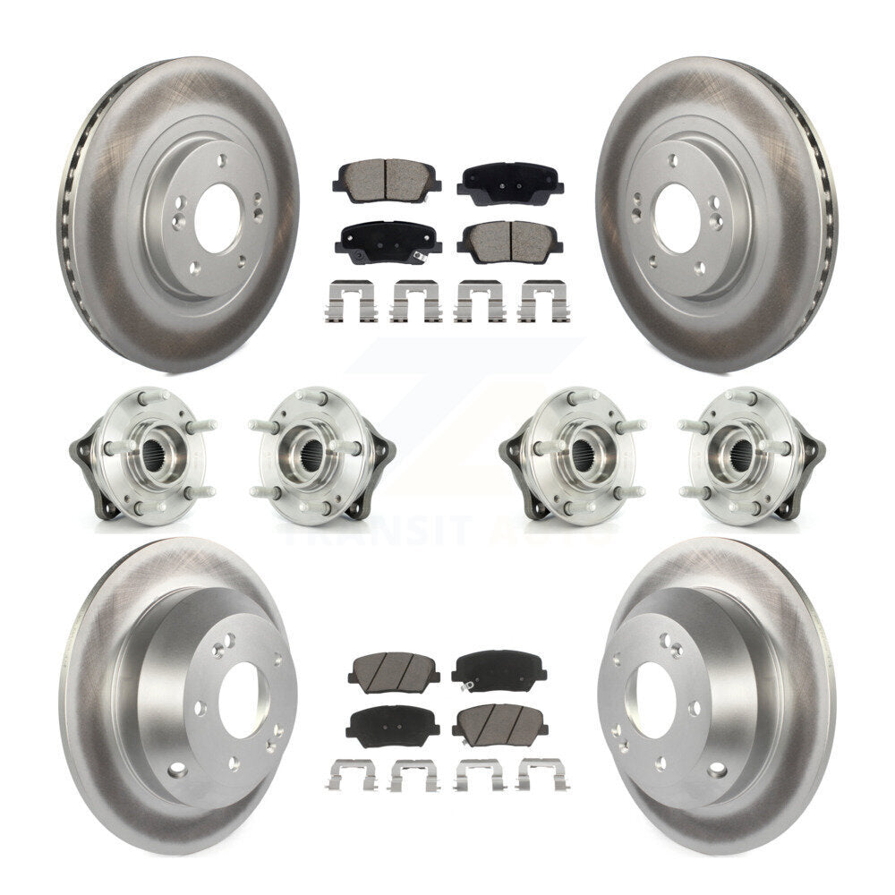 Kit de plaquettes de rotor de frein, roulement de moyeu avant et arrière (10 pièces), pour Hyundai Santa Fe Ki