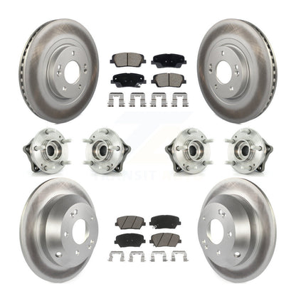 Kit de plaquettes de rotor de frein, roulement de moyeu avant et arrière (10 pièces), pour Hyundai Santa Fe Ki