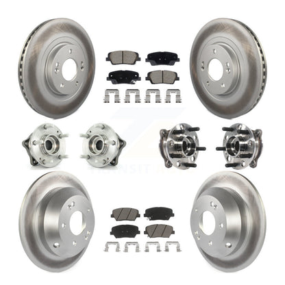 Kit de Rotor et de plaquettes de frein enduits de roulement de moyeu avant et arrière, pour Hyundai Santa Fe Spor