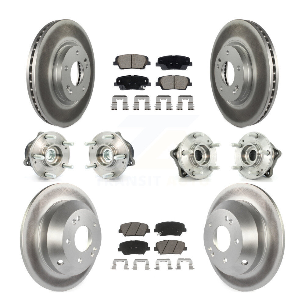 Kit de plaquettes de rotor de frein, roulement de moyeu avant et arrière (10 pièces), pour Hyundai Santa Fe Ki
