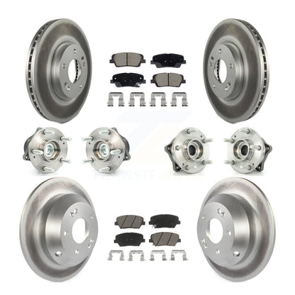 Kit de plaquettes de rotor de frein, roulement de moyeu avant et arrière (10 pièces), pour Hyundai Santa Fe Ki