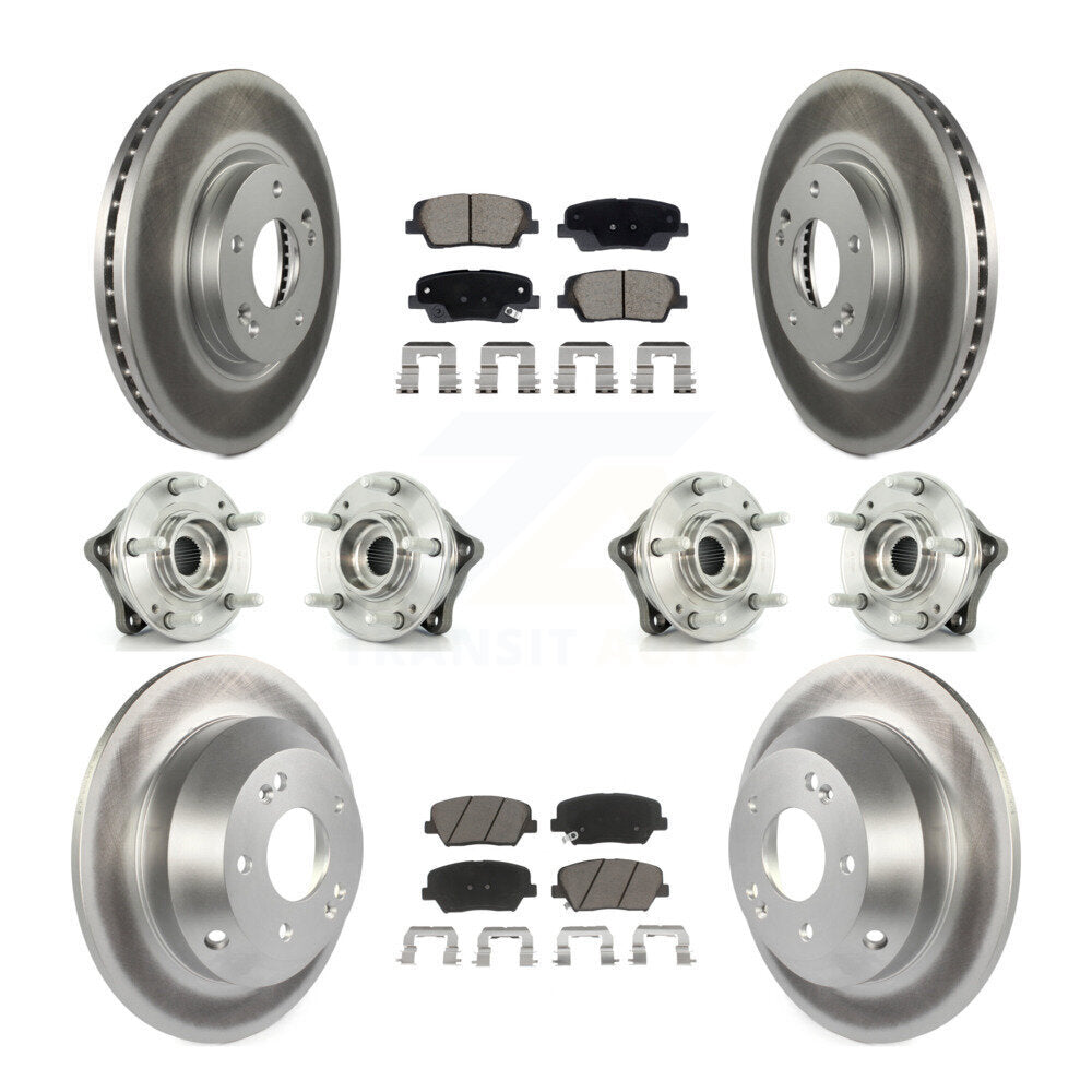 Kit de plaquettes de rotor de frein, roulement de moyeu avant et arrière (10 pièces), pour Hyundai Santa Fe Ki