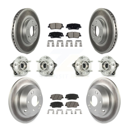 Kit de plaquettes de rotor de frein, roulement de moyeu avant et arrière (10 pièces), pour Hyundai Santa Fe Ki
