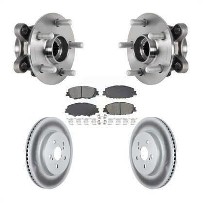 Kit de plaquettes de Rotor de frein à disque revêtu de roulement de moyeu avant, pour Toyota Corolla Prius Prim