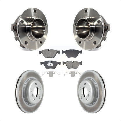 Kit de rotors et plaquettes de frein à disque enduits d'assemblage de roulement de moyeu avant pour BMW 528i