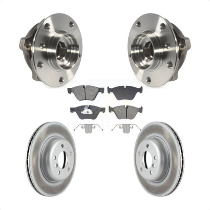 Ensemble de roulement de moyeu avant, Rotor de frein à disque revêtu et Kit de plaquettes pour BMW 528i xDriv