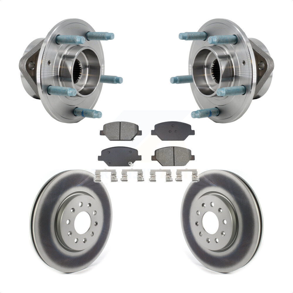 Kit de Rotor et de plaquettes de frein revêtus de roulement de moyeu avant, pour Chevrolet Equinox GMC Terrai