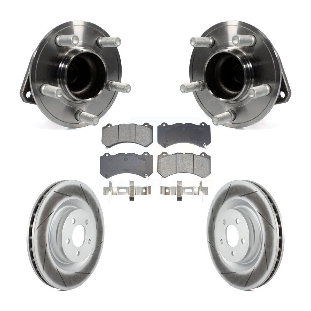 Kit de plaquettes de Rotor de frein, ensemble de roulements de moyeu avant, pour Dodge Challenger Charge