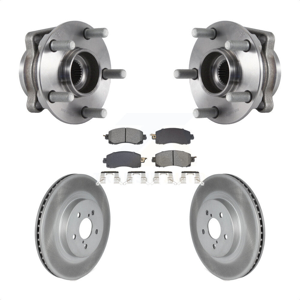 Kit de plaquettes de Rotor de frein, ensemble de roulements de moyeu avant, pour Subaru Crosstrek Imprez