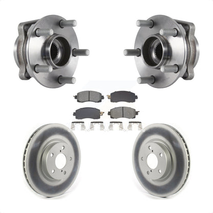 Ensemble de roulement de moyeu avant, Rotor de frein à disque revêtu et Kit de plaquettes pour Subaru Imprez