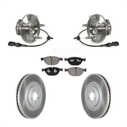 Kit de plaquettes de Rotor de frein enduit de roulement de moyeu avant, pour Jaguar XF XJ XKR XFR XJR XJR57