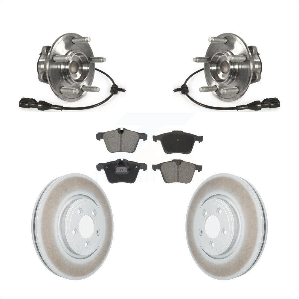 Ensemble de roulement de moyeu avant, Kit de plaquettes de Rotor de frein revêtues pour Jaguar XF Premiu 2010