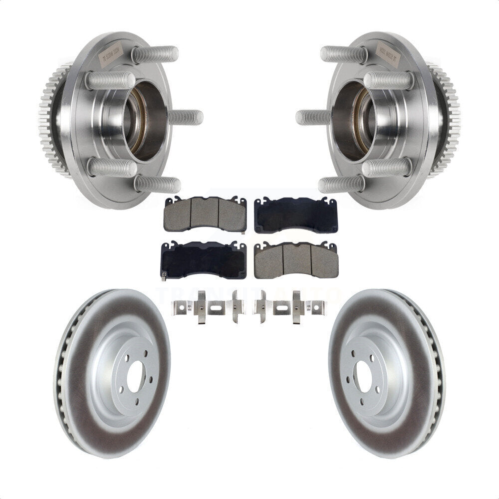 Kit de plaquettes de rotor de frein enduit de roulement de moyeu avant pour Ford Mustang avec frein Brembo