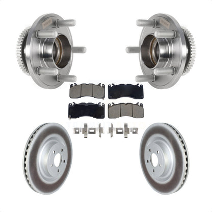 Kit de plaquettes de rotor de frein enduit de roulement de moyeu avant pour Ford Mustang avec frein Brembo