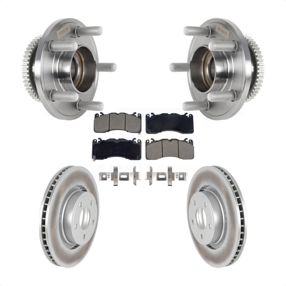 Kit de plaquettes de rotor de frein enduit de roulement de moyeu avant pour Ford Mustang avec frein Brembo