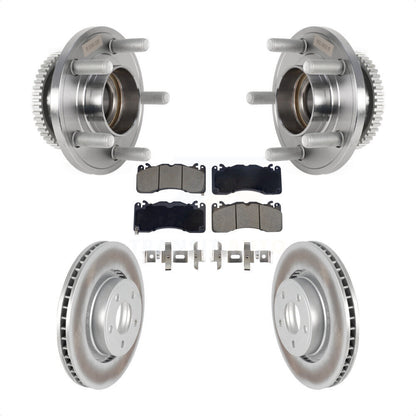 Kit de plaquettes de rotor de frein enduit de roulement de moyeu avant pour Ford Mustang avec frein Brembo