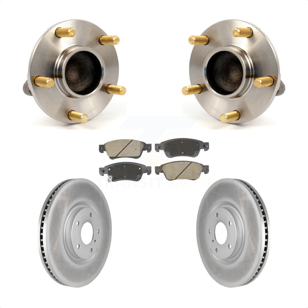 Ensemble de roulement de moyeu avant, Rotor de frein à disque revêtu et Kit de plaquettes pour INFINITI G3