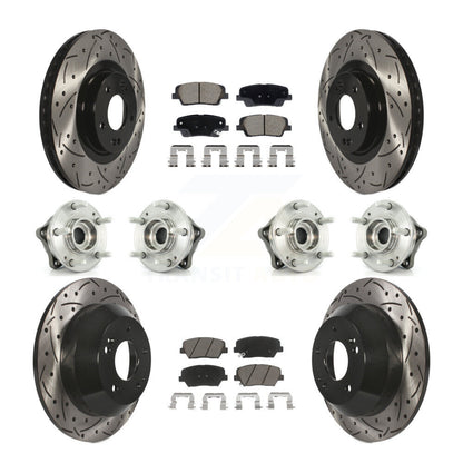 Kit de plaquettes de rotor de frein, roulement de moyeu avant et arrière (10 pièces), pour Hyundai Santa Fe Ki