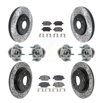 Kit de plaquettes de Rotor de frein, roulement de moyeu avant et arrière (10 pièces) pour Chevrolet Equinox GM