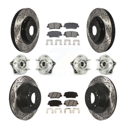 Kit de plaquettes de rotor de frein, roulement de moyeu avant et arrière (10 pièces), pour Hyundai Santa Fe Ki