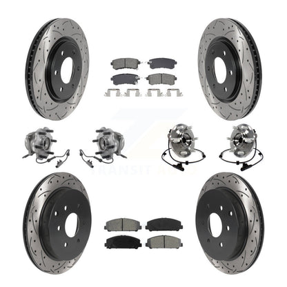 Kit de plaquettes de rotor de frein, roulement de moyeu avant et arrière (10 pièces) pour INFINITI QX80 Nissa