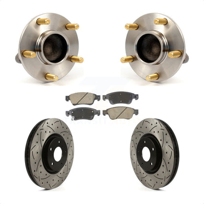 Kit de plaquettes de Rotor de frein, ensemble de roulements de moyeu avant, fente de perçage, pour INFINITI G3