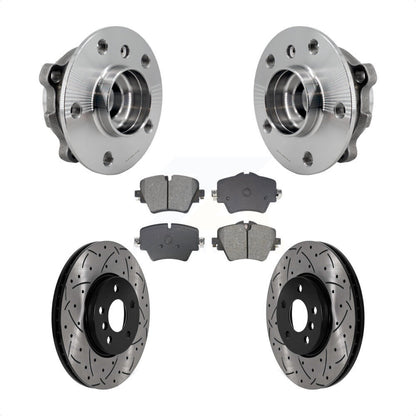 Kit de plaquettes de Rotor de frein, roulement de moyeu avant, fente de perçage, pour Mini Cooper Countryma